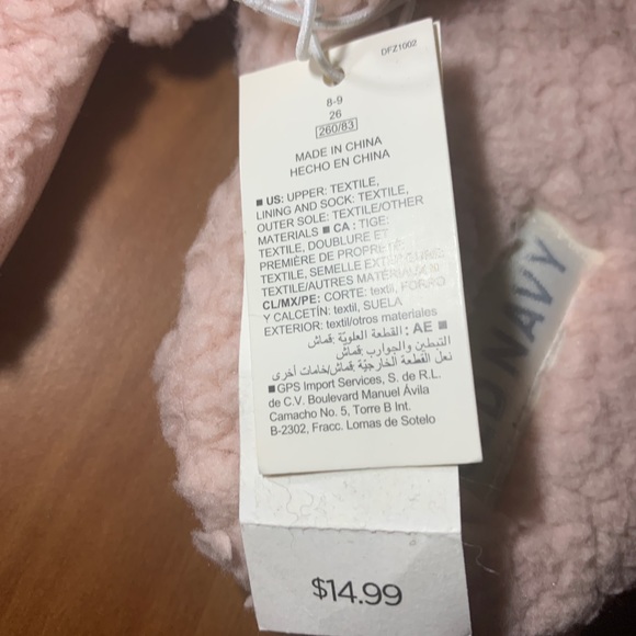 *NEW* Slippers Pink Size 8-9 - Picture 5 of 5